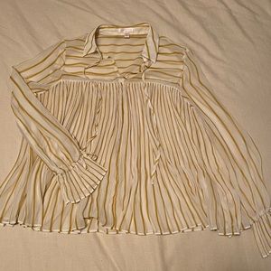 Sheer Pleated Top